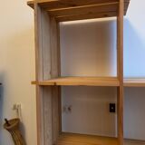 Vintage Mountain Pine Staircase Bookcase Circa 1980