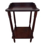 Bedside table or side table with 2 wooden shelves