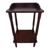 Bedside table or side table with 2 wooden shelves