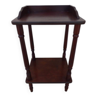 Bedside table or side table with 2 wooden shelves