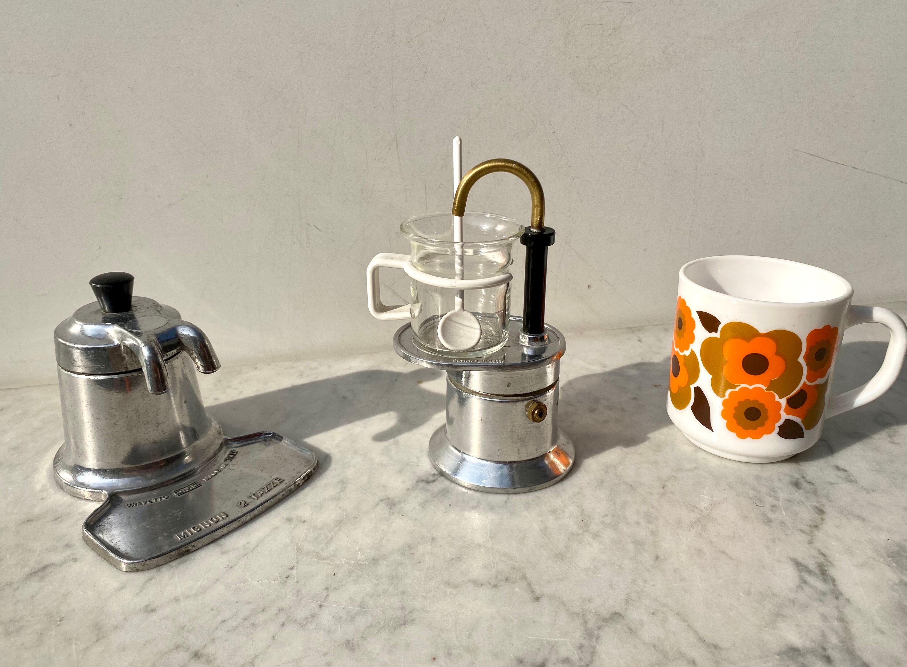 Mini Italian Coffee Maker 2 Cups OMG Cute Vintage 60s