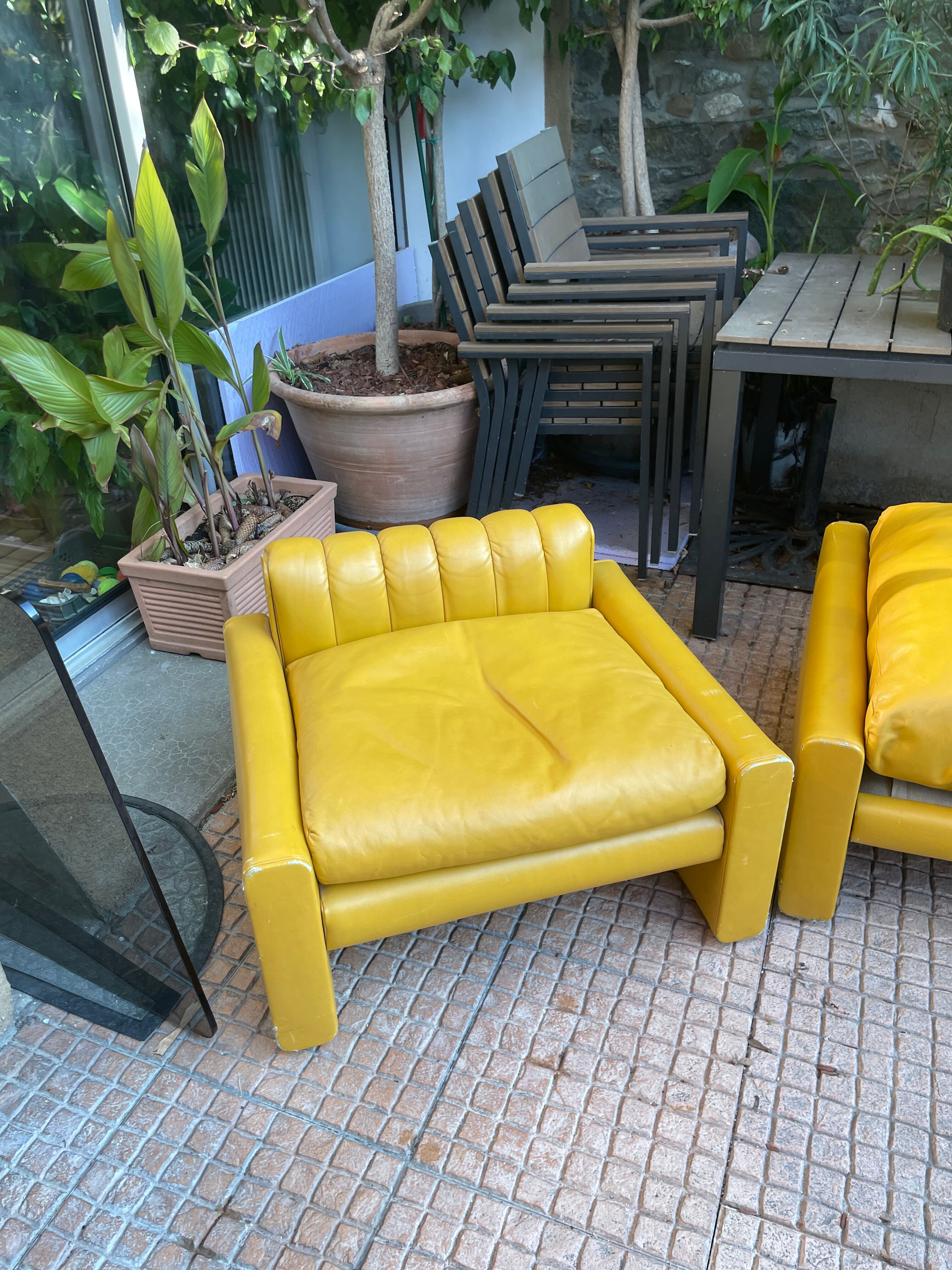 Vintage sofa set 70 Poltrona Frau