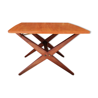 Transformable Scandinavian table low/high 1960s