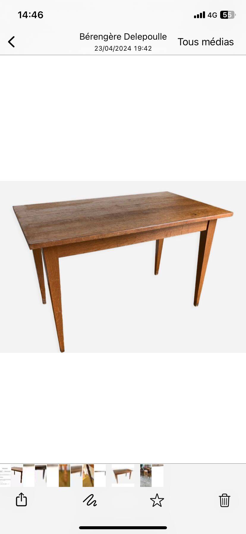6 office tables for Bérengère pro