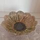 Vintage signed studio pottery flower shaped bowl