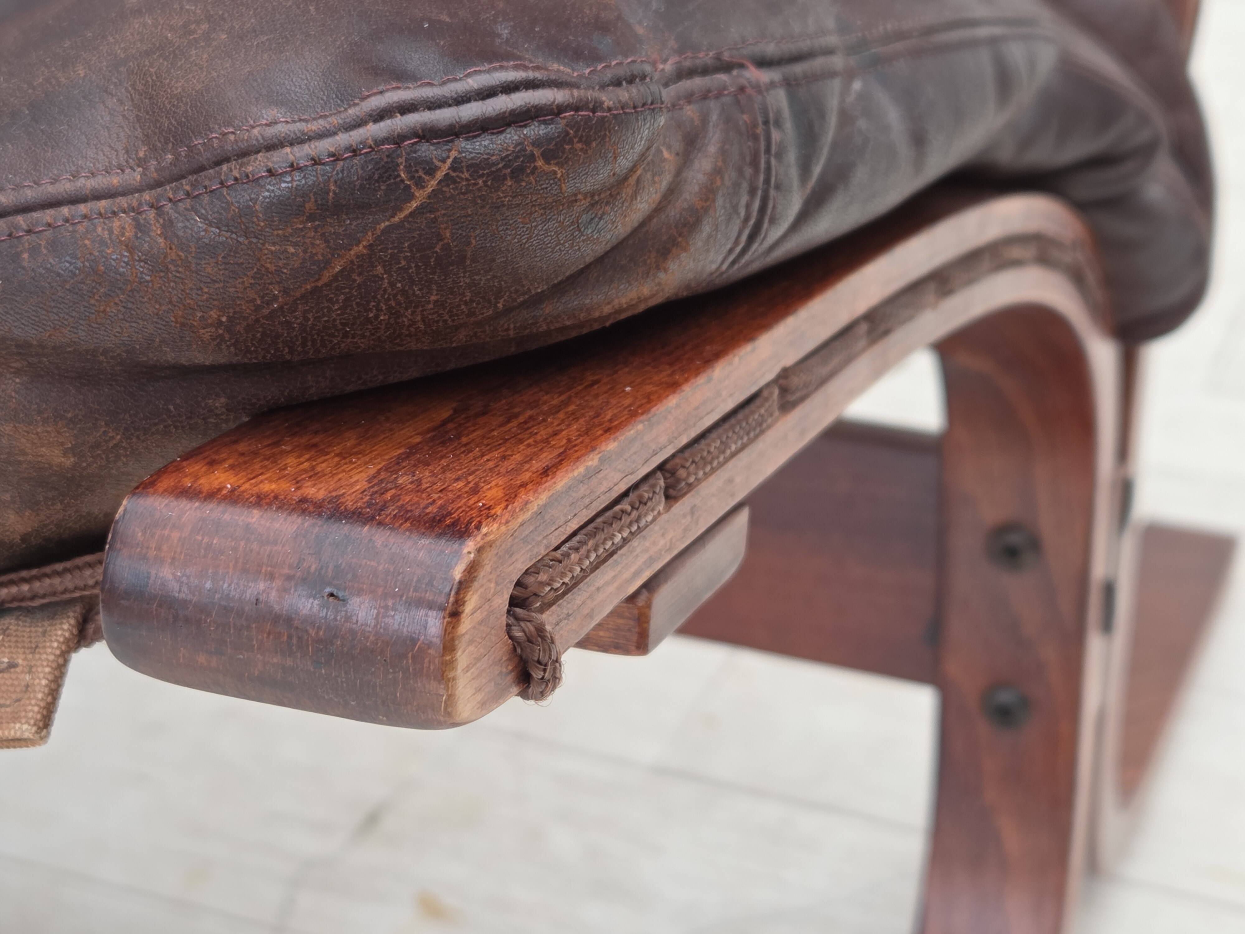 1970s, Norwegian design by Sigurd Ressel. Armchair model "Falcon".