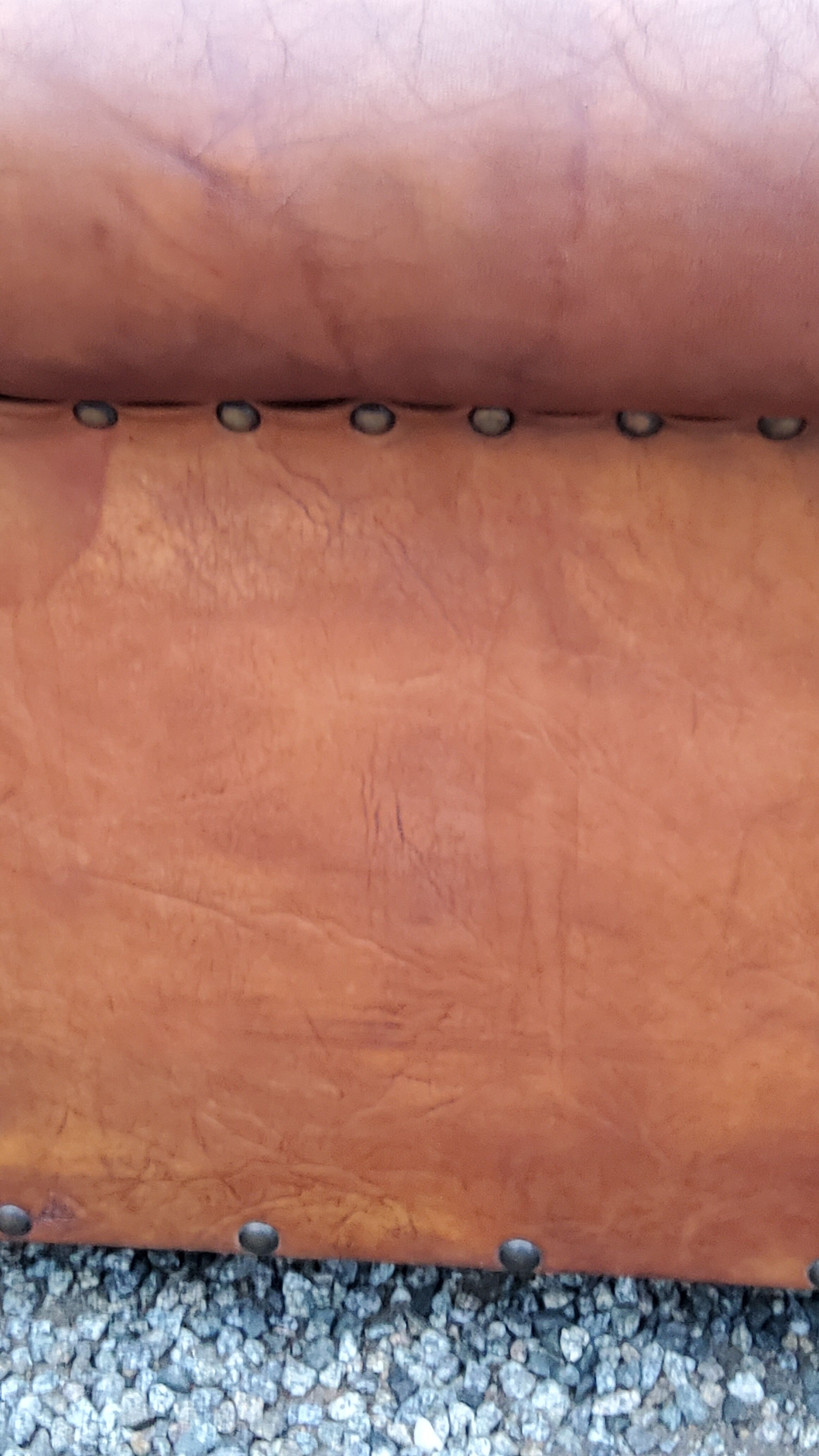 Leather club armchair back mustache from the 30s
