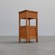 Robust Art Deco nightstand in pine wood, France 1940s