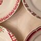 Assorted 4 plates red tones