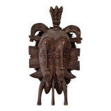 African twin mask Ivory Coast Senoufo
