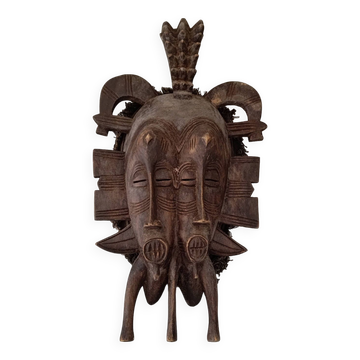 African twin mask Ivory Coast Senoufo