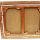 Vintage oil painting on canvas and gold gilded wood frame, still life