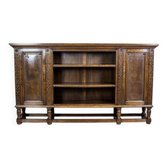 Vintage Oak Bookcase, 1940s