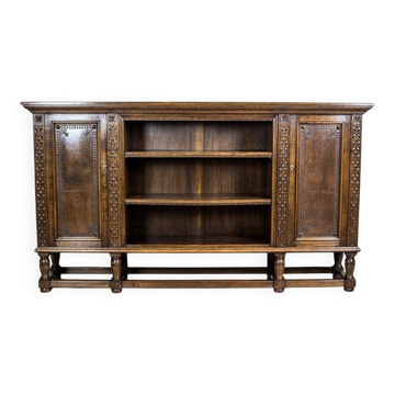Vintage Oak Bookcase, 1940s