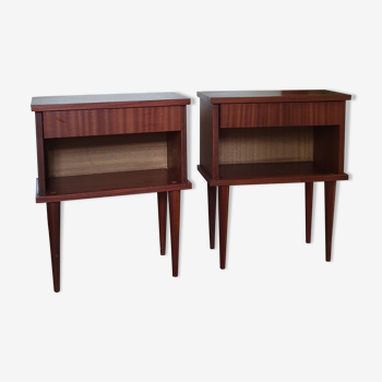 Pair of vintage bedside tables