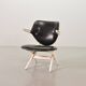 Louis van Teeffelen Dutch Design 'Pelican' Teak Lounge Chair for Webe 1960s