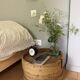 Wooden bedside table
