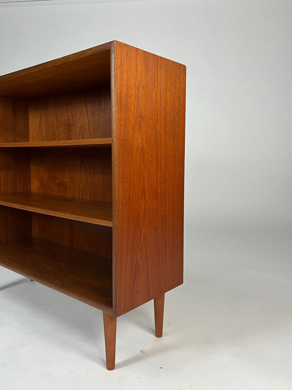 Étagère de bibliothèque en teck des années 60, vaisselier vintage.