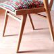 Restored bridge office chair with vintage 1950s splayed legs.