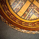 Ancien plat en terre cuite modelée Kabyle