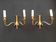 Pair of brass wall lights