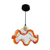 Suspension vintage verre moulé