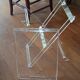 Folding side table Emporio in transparent plexiglass – Italian design
