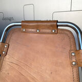 Vintage Chair Les Arcs in leather, published by Dal Vera, 1960s-70s