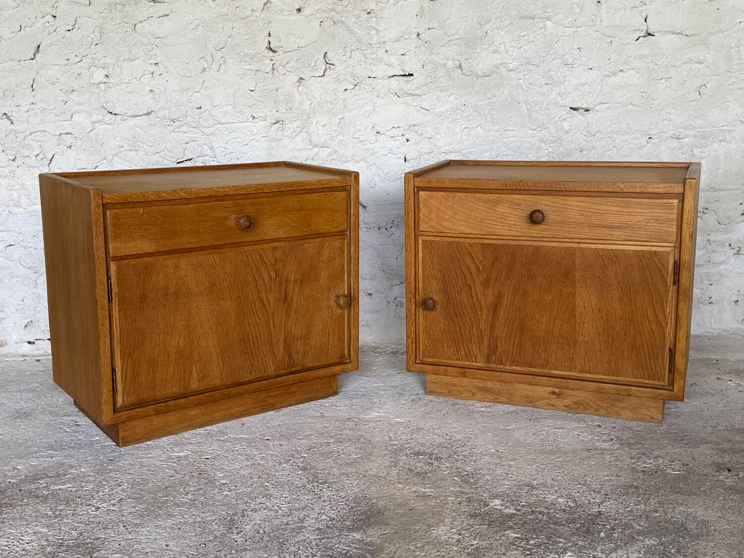 Pair of bedside tables, storage furniture 50s