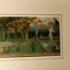 Huile sur panneau peinture Jardin de Villa Toscane