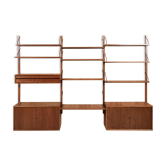 Midcentury Danish Royal wall system in teak by Poul Cadovius 1960s