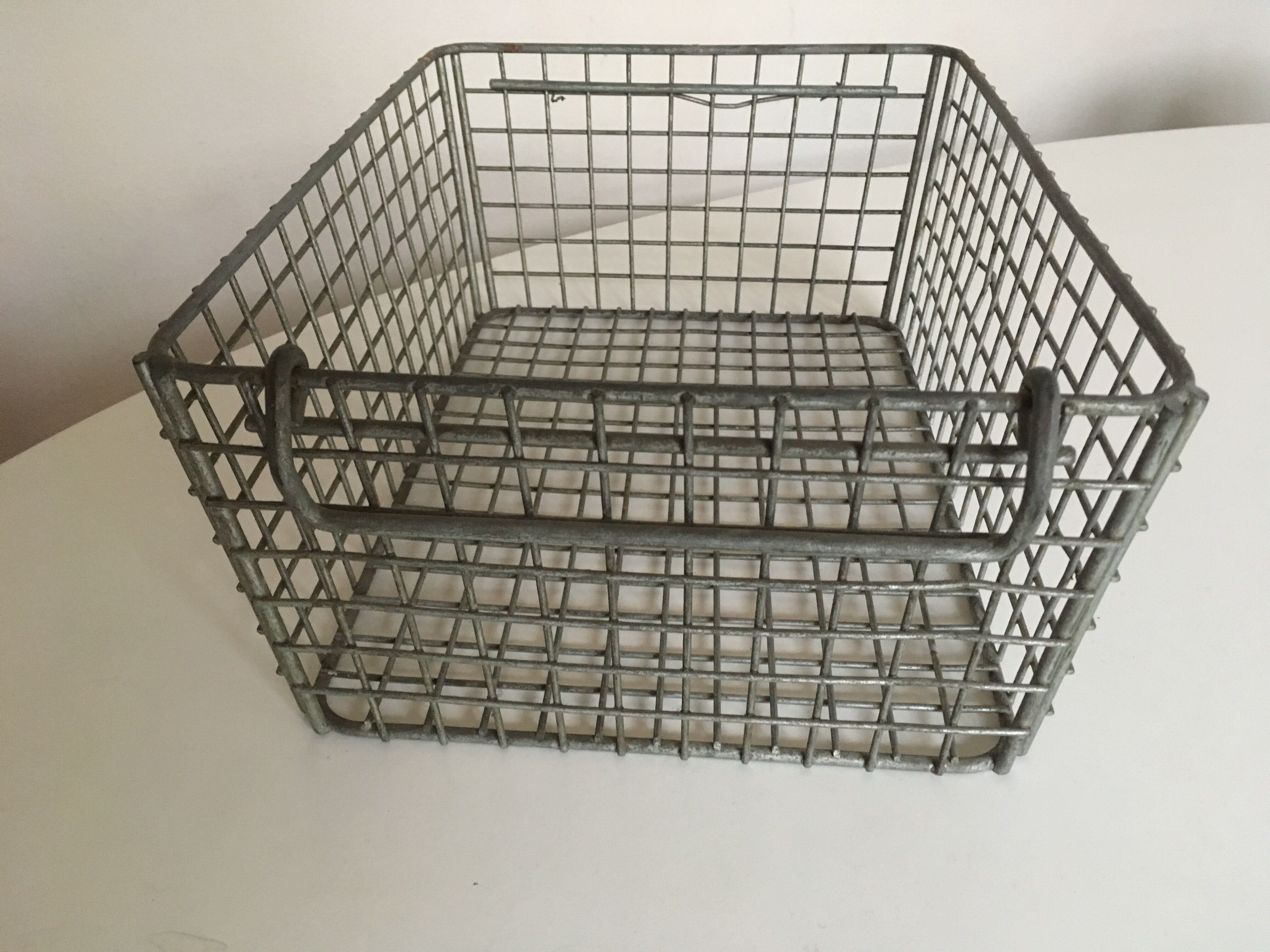 Metal-handled rack storage locker