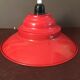 Industrial suspension in red metal