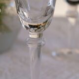 Set 6 mouth-blown wine glasses 50s