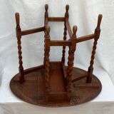 Oak wood table dimension: height -72cm- width -89cm- depth -31.5 to 89cm-
