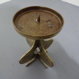 Brutalist Bronze Candleholder, 1960s