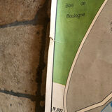 Old school map of Paris