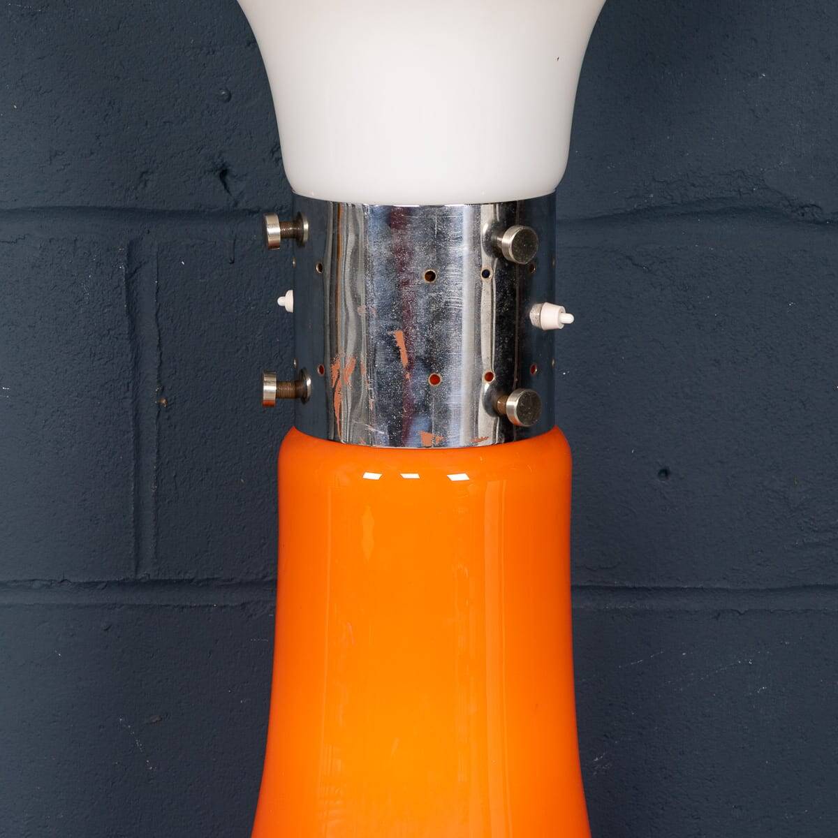 Vintage 20thc italian table / floor lamp by carlo nason for mazzega c.1970