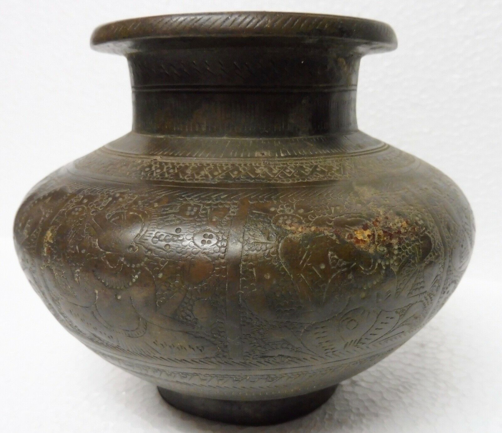 Ancien vase bronze chine xixème siècle