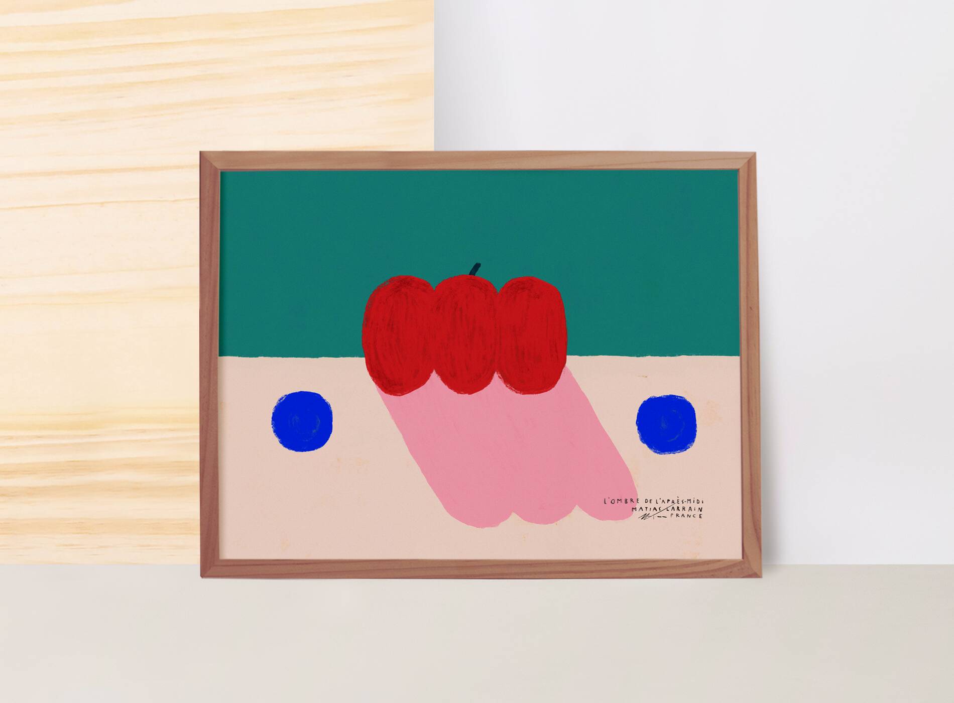 The shadow of the afternoon - wall poster 70x50cm