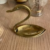 Empty pocket in the shape of a swan Brass Vintage Year 60