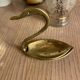 Empty pocket in the shape of a swan Brass Vintage Year 60