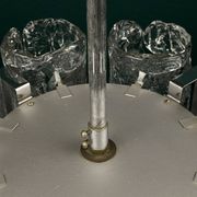 Vintage Ice Murano Chandelier by AV Mazzega, Italy, 1970s