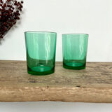 6 vintage glasses "Huile Lesieur"