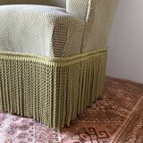 Velvet toad armchair like new