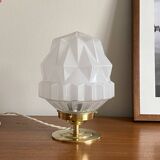 Antique glass globe skyscraper table desk lamp