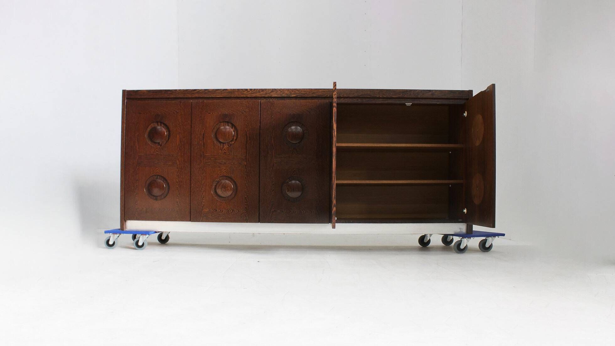 Vintage brutalist sideboard 1970s