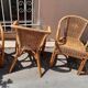 4 fauteuils en  rotin
