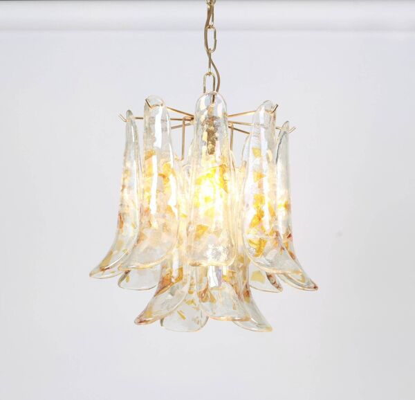 Lustre en verre de Murano conçu par Carlo Nason pour Mazzega, années 1970