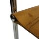 Ensemble de quatre fauteuils de salle à manger FASEM S34 en cuir Cognac par Mart Stam années 80